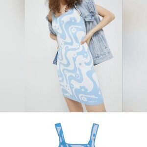 Hollister Floral Knit  Dress Y2K style